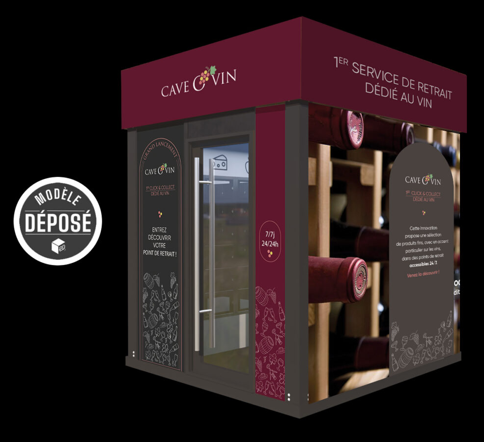 Cave O Vin, le tout premier point de retrait automatique de vin en France.